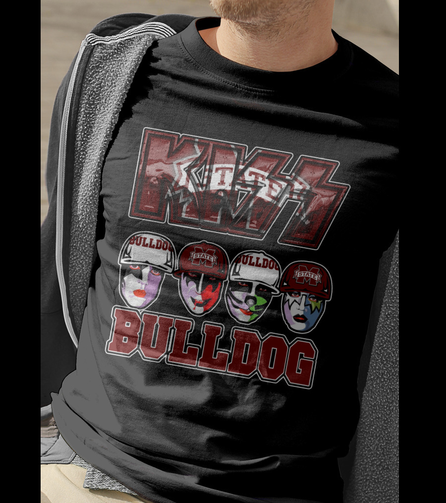 Kiss Mississippi State University Bulldogs Bulldog T-Shirt