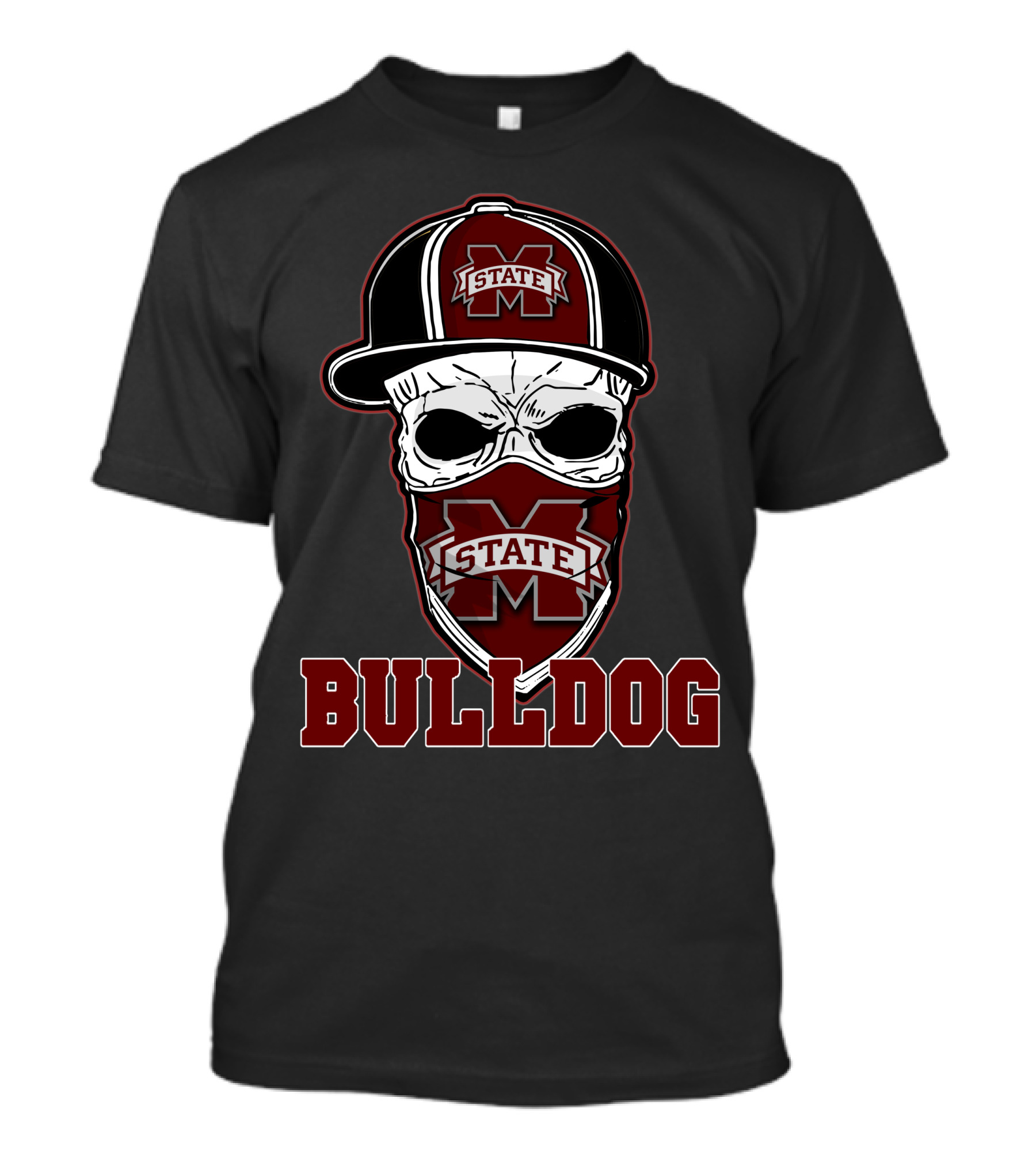 State Bulldogs Skull Hat Bulldog T-Shirt