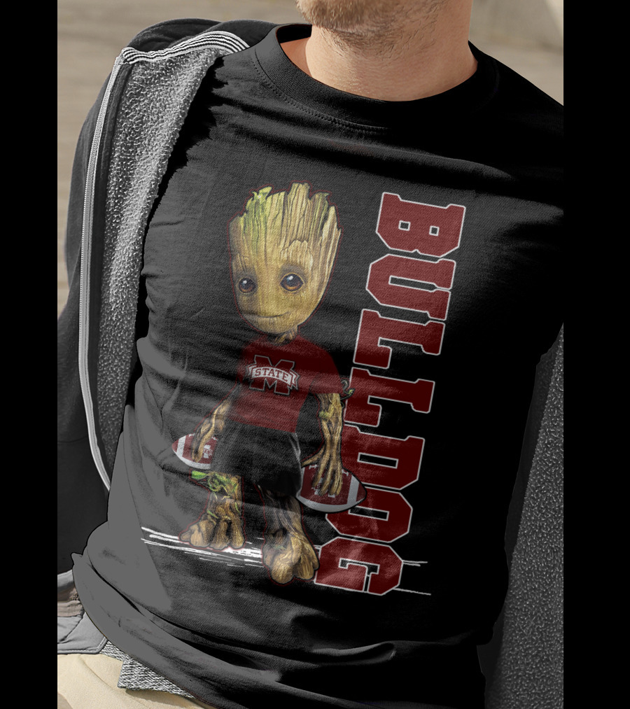 Groot Mississippi State Bulldogs Football Fan T-Shirt