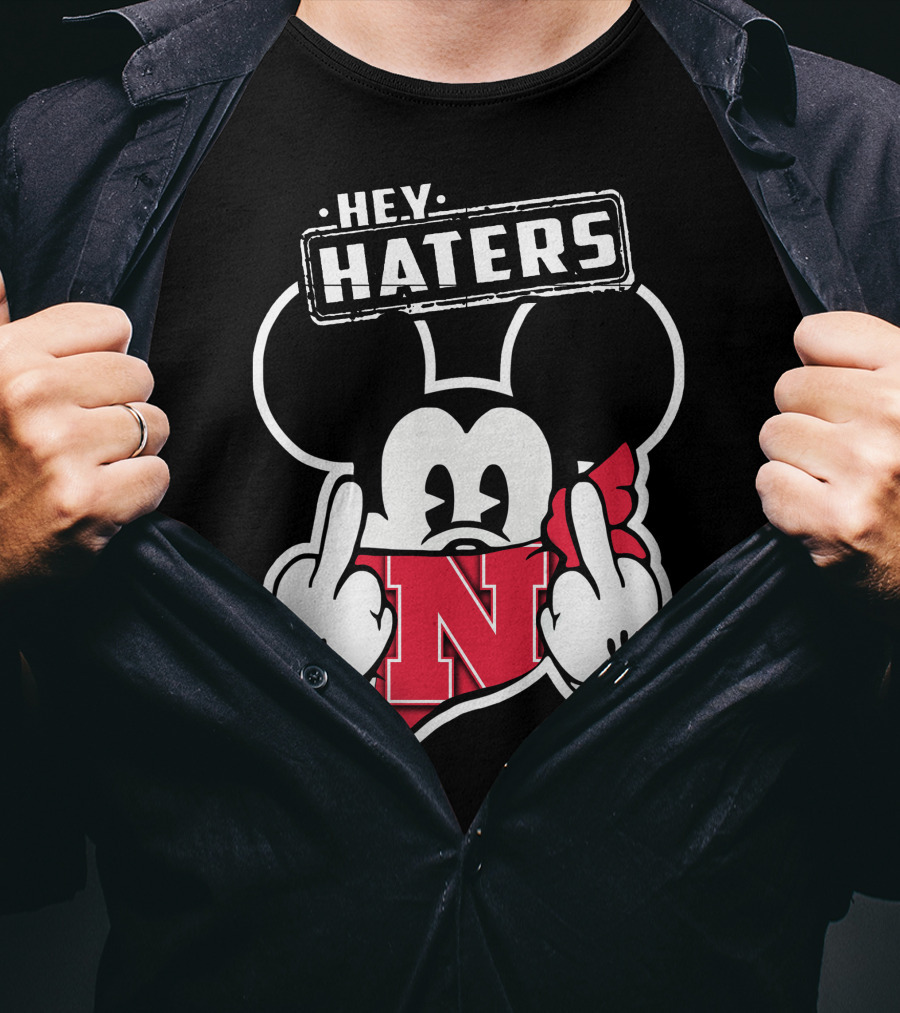 Hey Haters Nebraska Cornhuskers Mick N T-Shirt