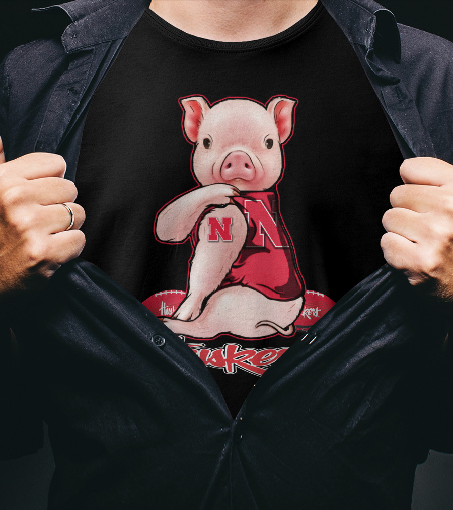 Pig N Nebraska Huskers Football T-Shirt