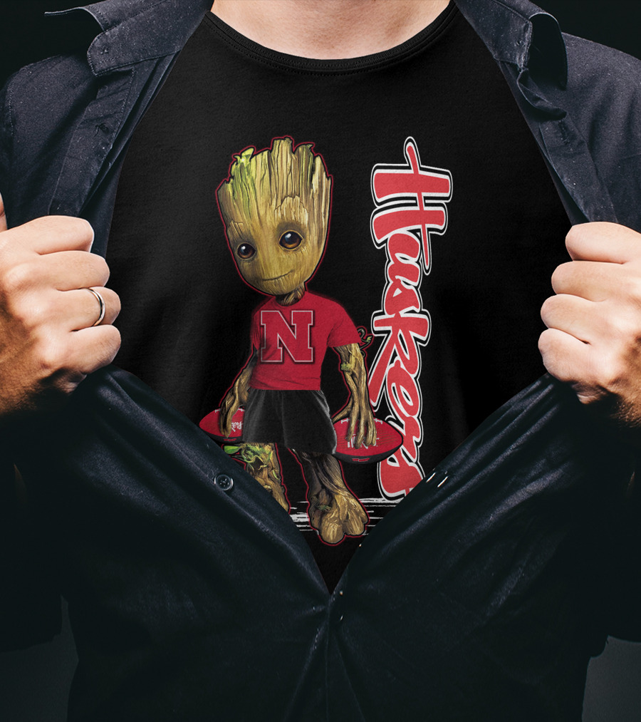 Groot Huskers Nebraska Cornhuskers N T-Shirt