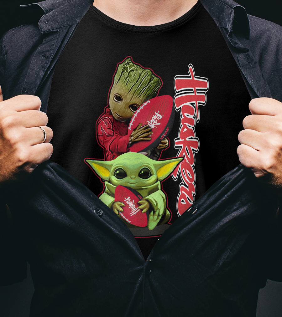 Grzd Nebraska Cornhuskers Huskers Football Baby Alien Tree Creature T-Shirt
