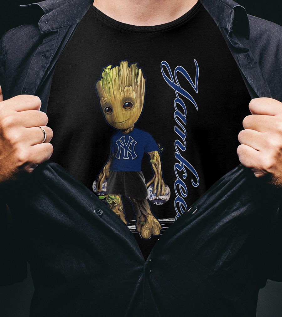 Groot Yankees NY Baseball Fan Iconic T-Shirt