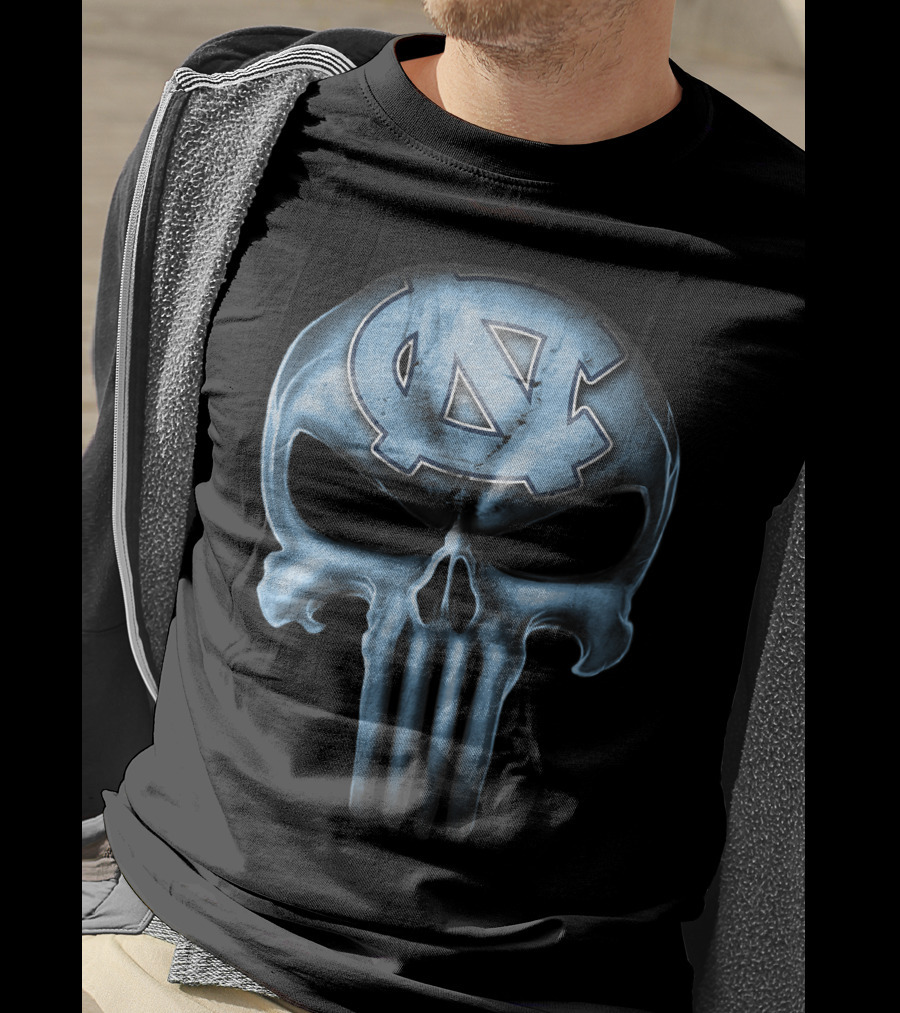 Skull Logo North Carolina Tar Heels T-Shirt