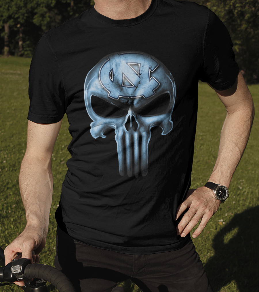 Skull Logo North Carolina Tar Heels T-Shirt