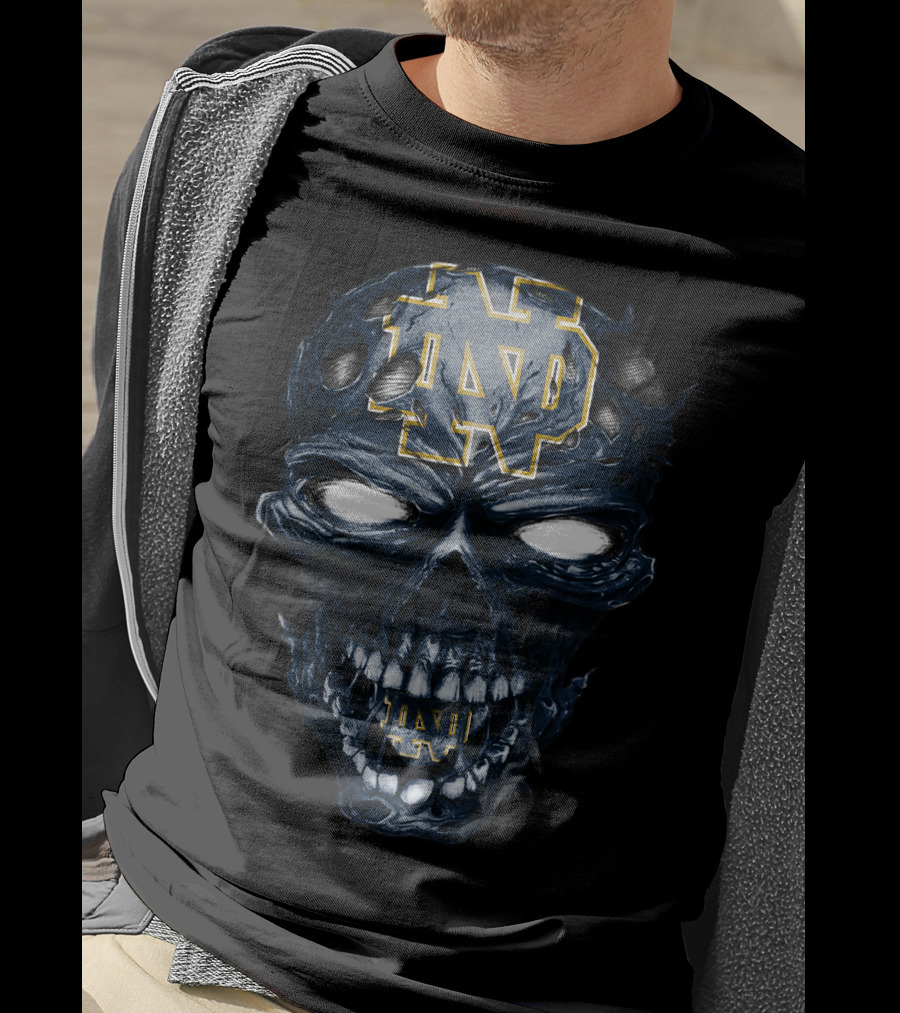 Skull ND Fighting Irish T-Shirt