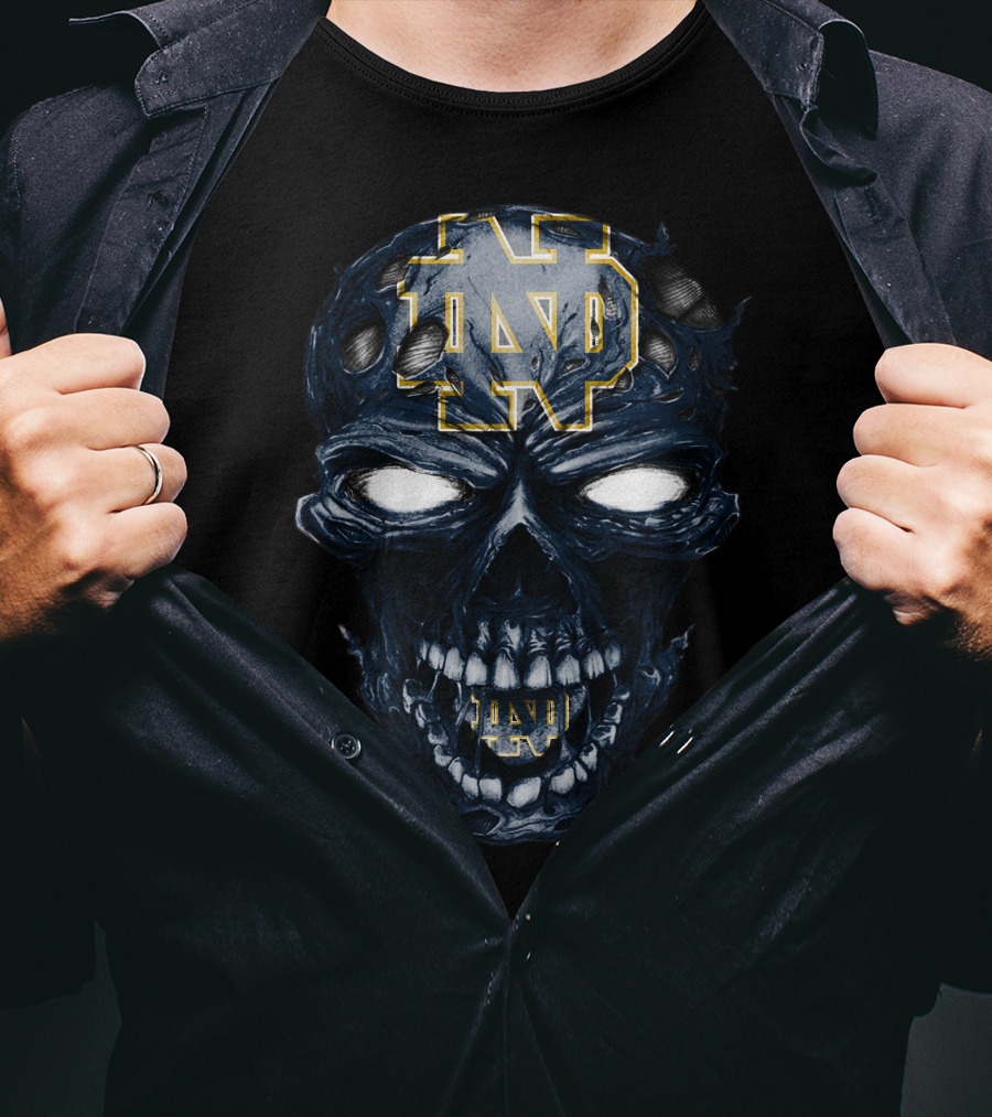 Skull ND Fighting Irish T-Shirt