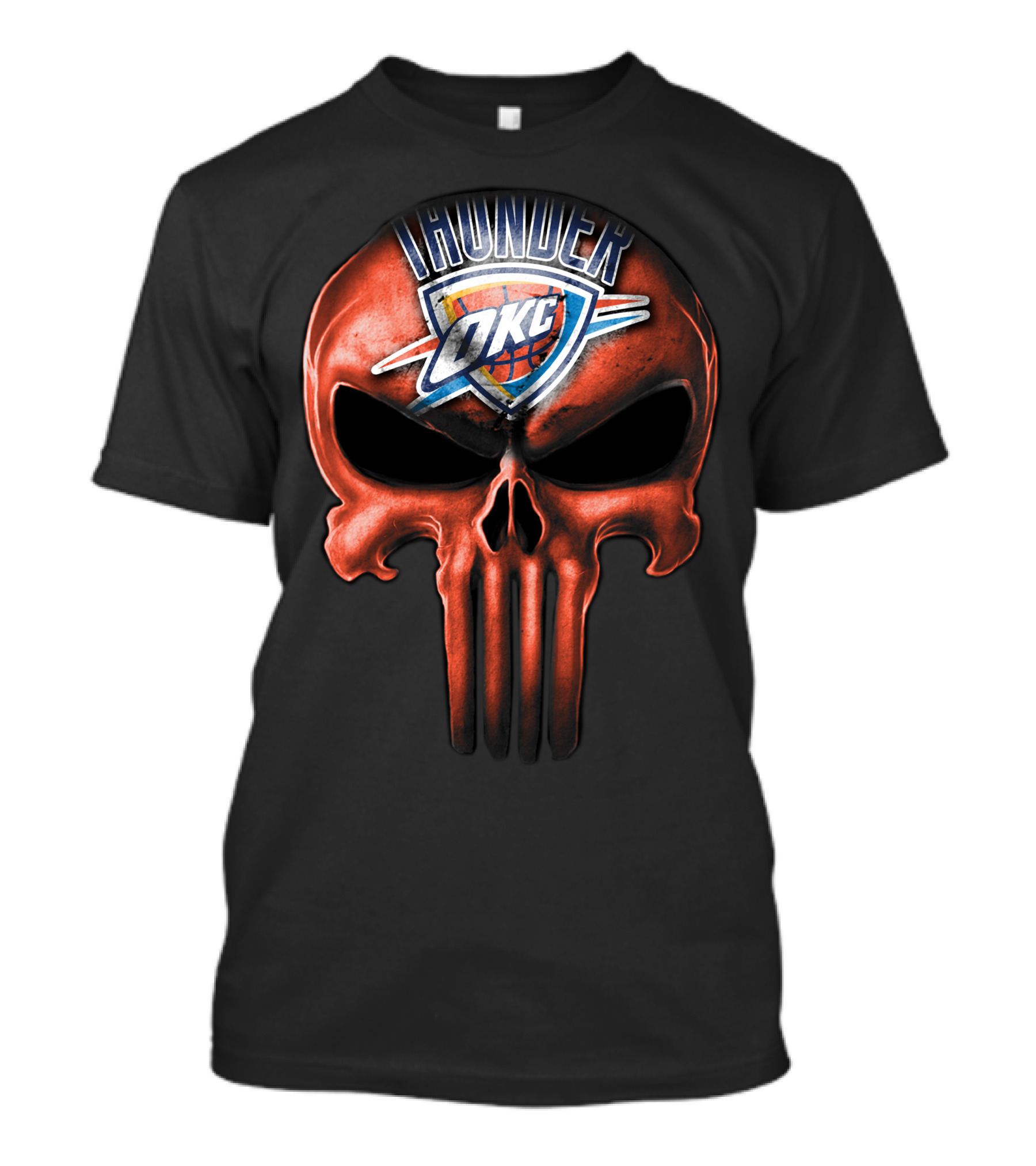 Oklahoma City Thunder Skull OKC T-Shirt