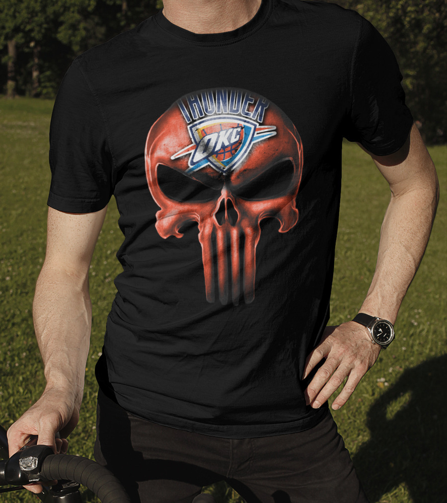 Oklahoma City Thunder Skull OKC T-Shirt