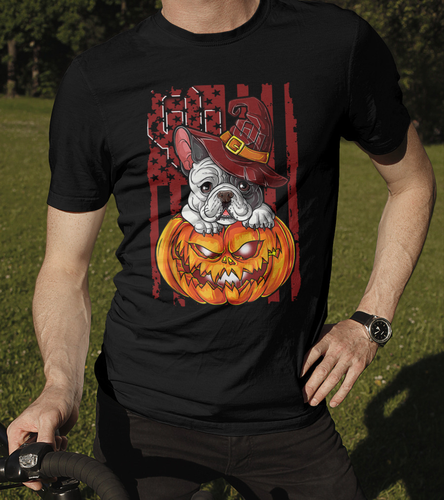Hlw Bulldog Halloween Pumpkin Oklahoma Sooners T-Shirt