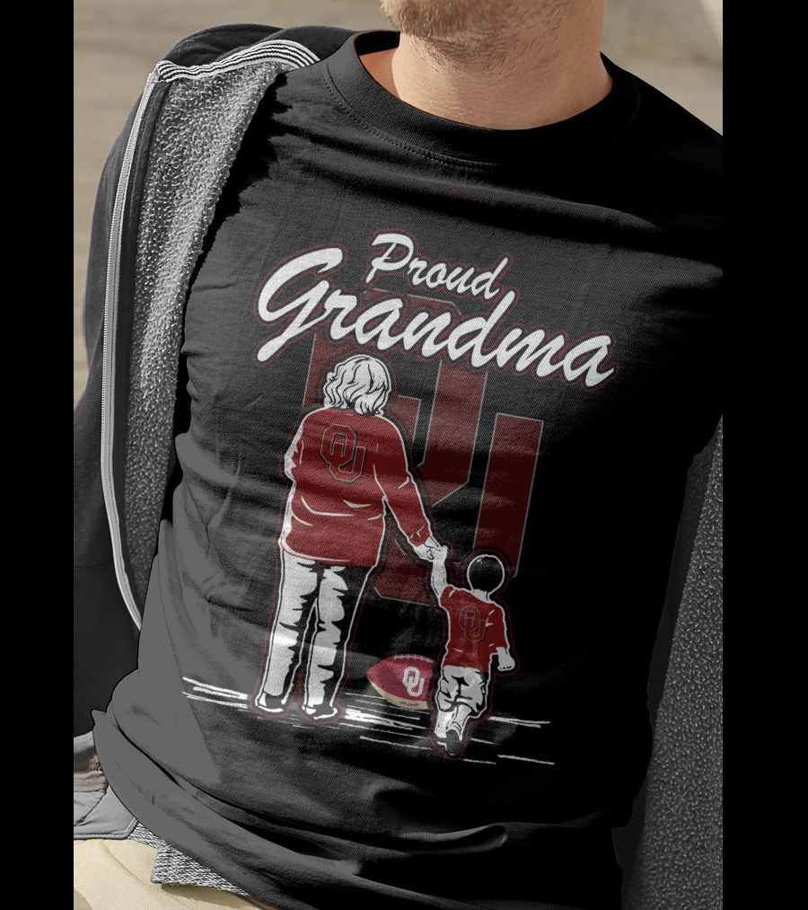 Proud Grandma Oklahoma Sooners OU Football Family T-Shirt