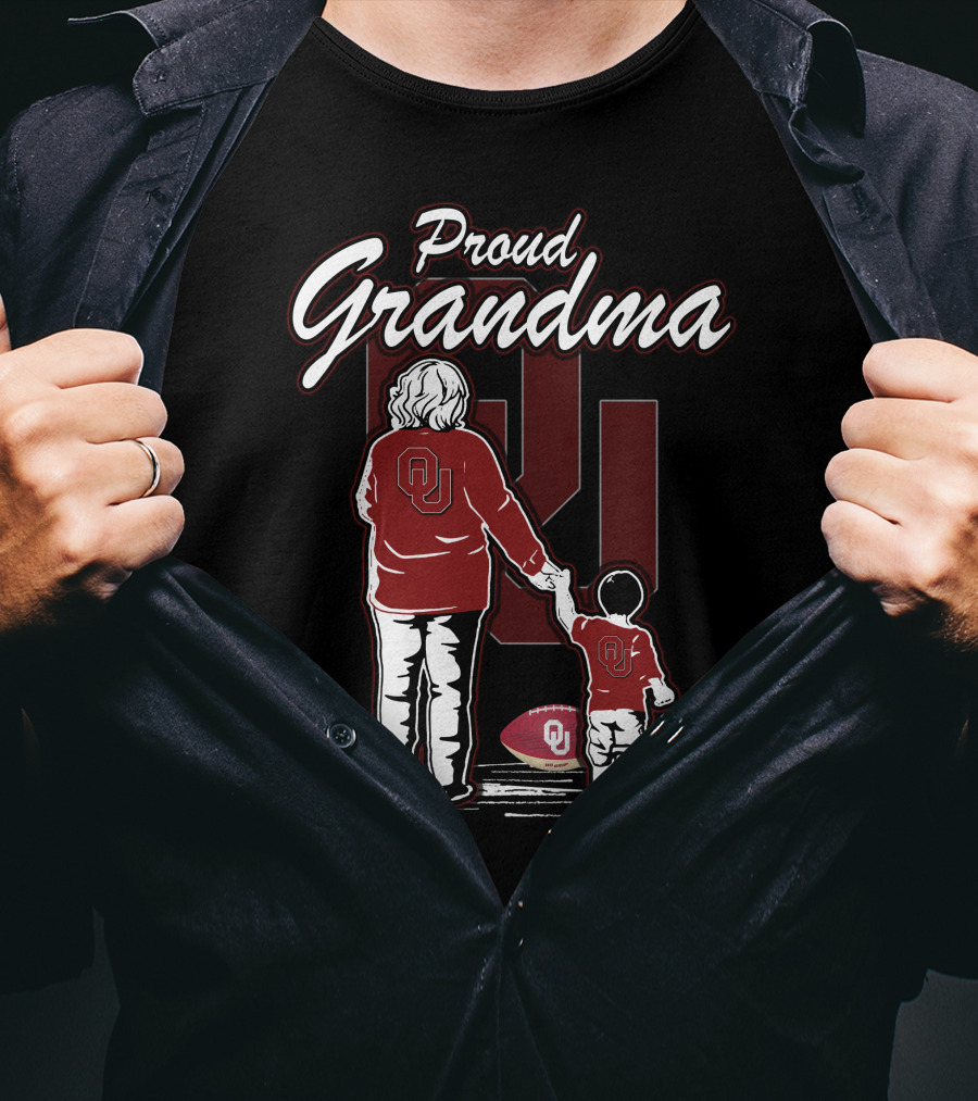 Proud Grandma Oklahoma Sooners OU Football Family T-Shirt