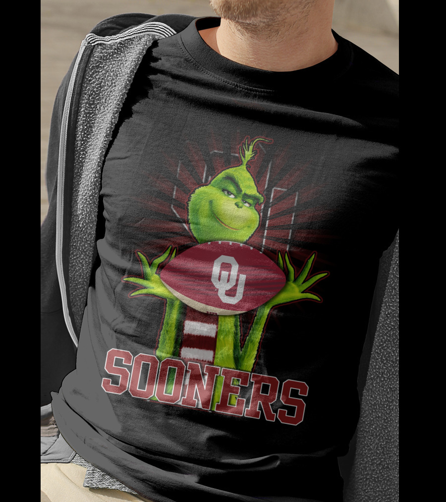 Grinch OU Sooners Football T-Shirt