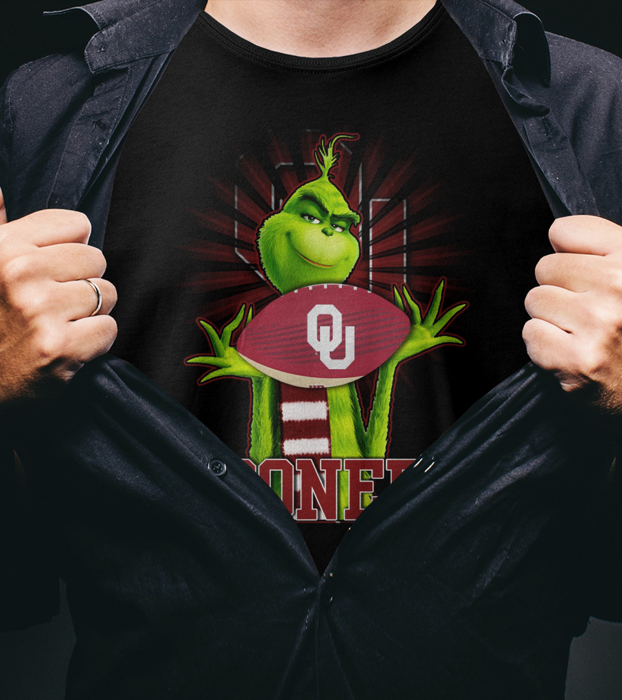 Grinch OU Sooners Football T-Shirt