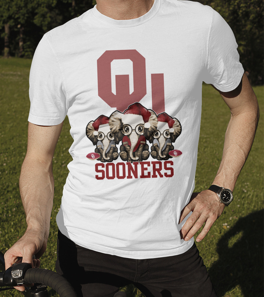 OU Sooners Elephants Christmas T-Shirt