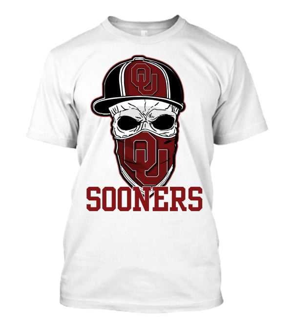 OU Sooners Skull Hat T-Shirt