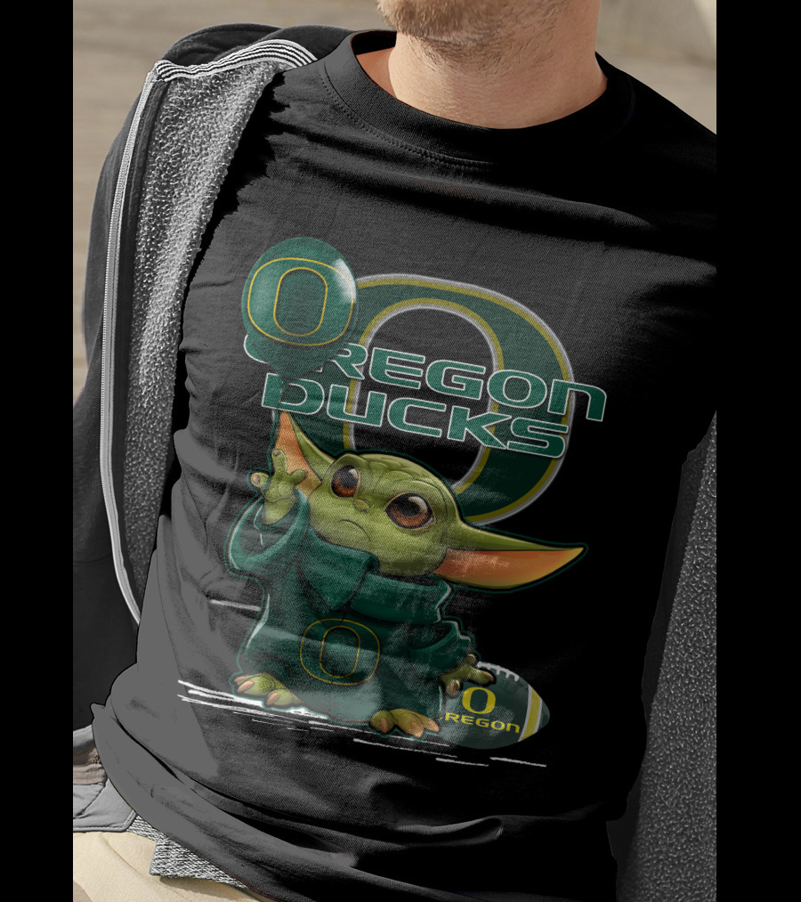 Yoda Oregon Ducks Football Mascot T-Shirt