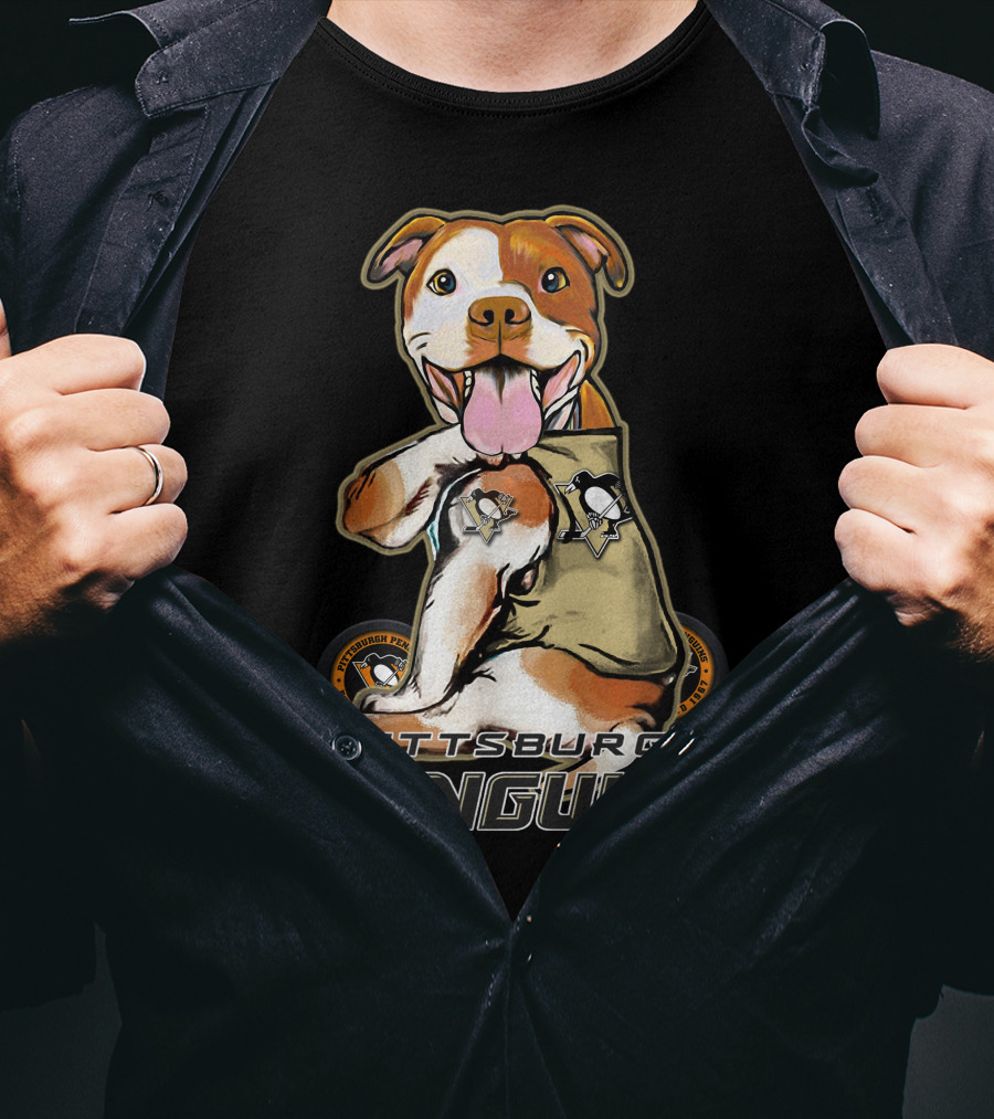 Pittsburgh Penguins Pitbull Hockey Team Fan T-Shirt