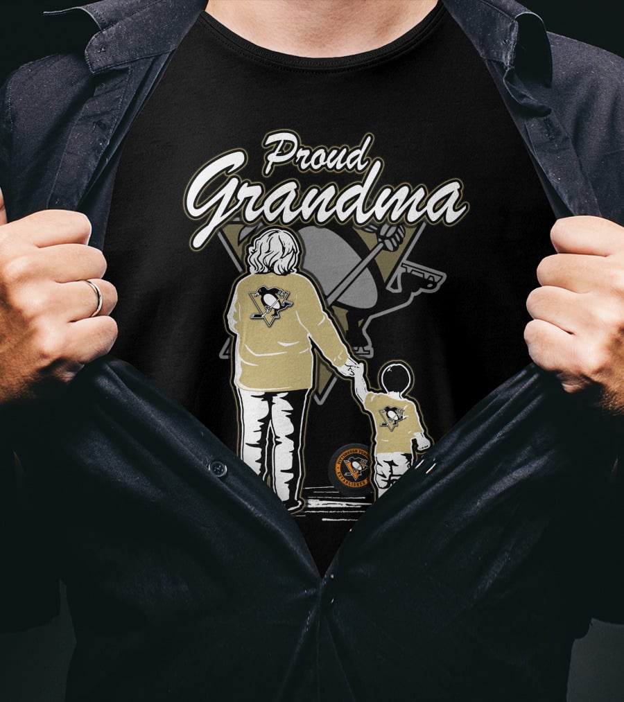 Proud Grandma Pittsburgh Penguins Family T-Shirt