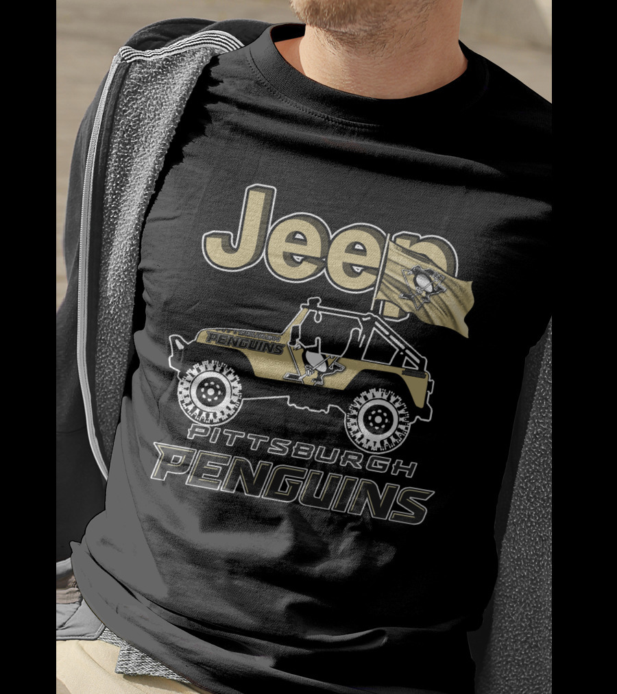 Jeep Pittsburgh Penguins Nhl Off-Road Adventure Fan Gear T-Shirt