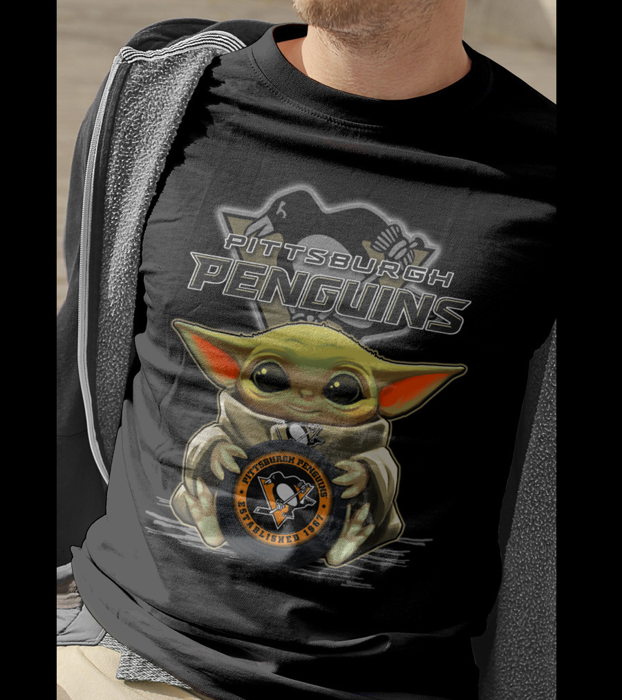 Pittsburgh Penguins Baby Yoda Established 1967 T-Shirt