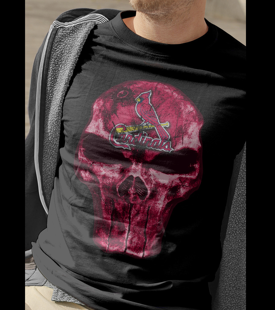 Skull St. Louis Cardinals Punisher T-Shirt