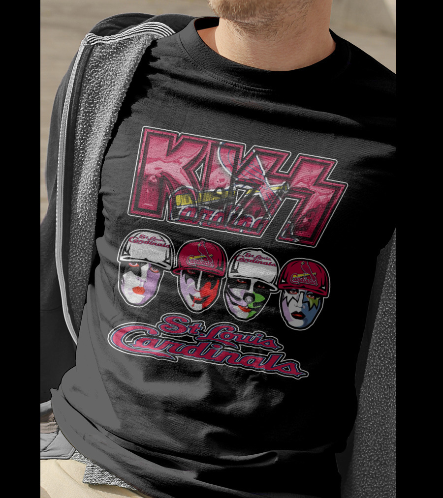 KISS Cardinals St. Louis Facepaint T-Shirt