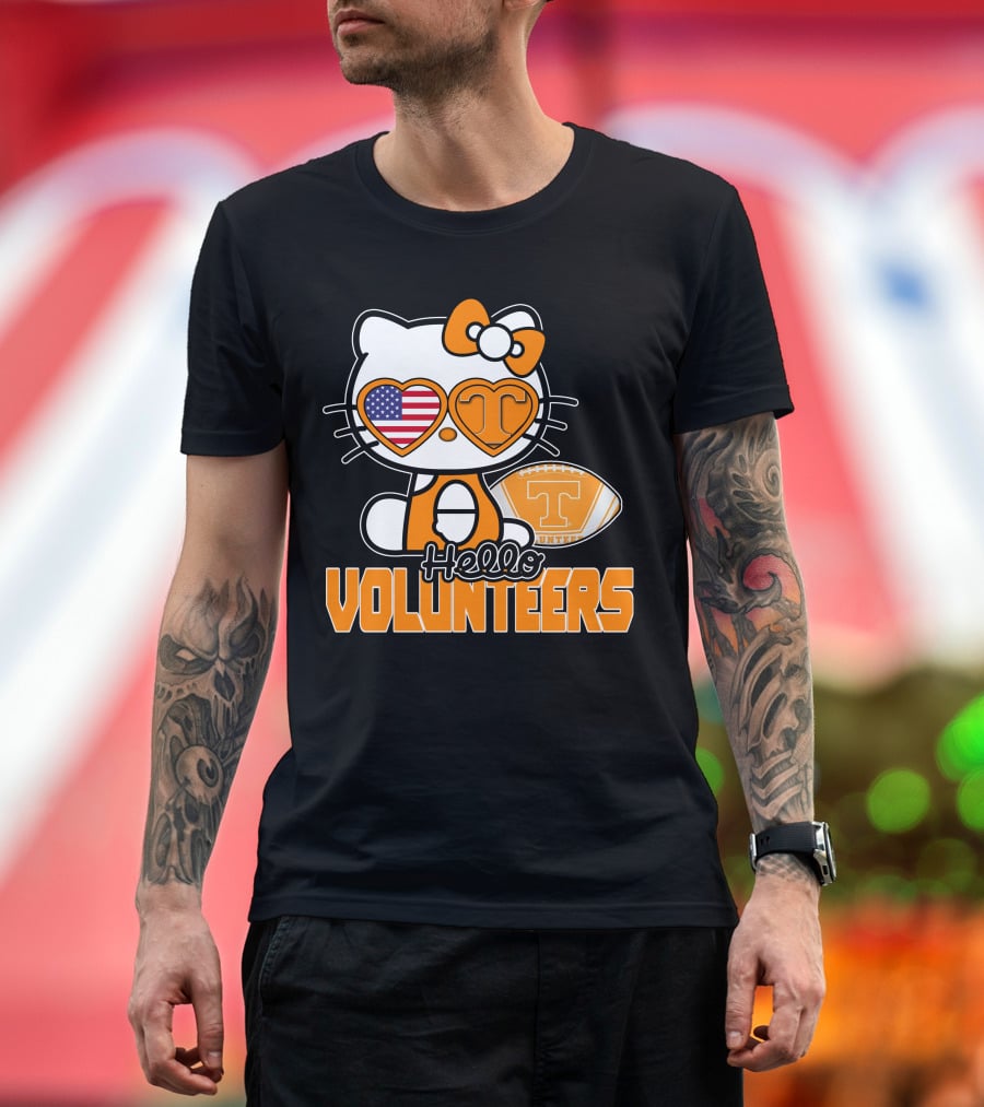Hello Kitty Tennessee Volunteers Football USA T-Shirt