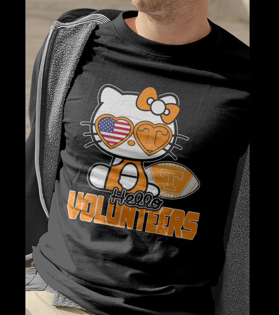 Hello Kitty Tennessee Volunteers Football USA T-Shirt