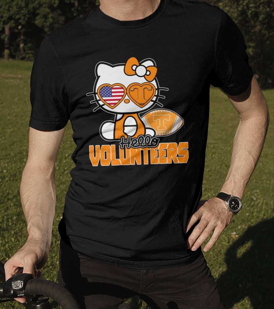 Hello Kitty Tennessee Volunteers Football USA T-Shirt