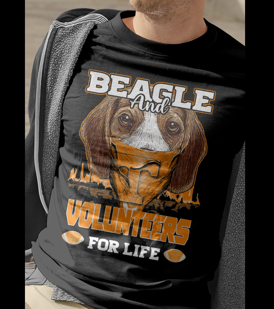 Beagle And Volunteers For Life Tennessee Volunteers T-Shirt