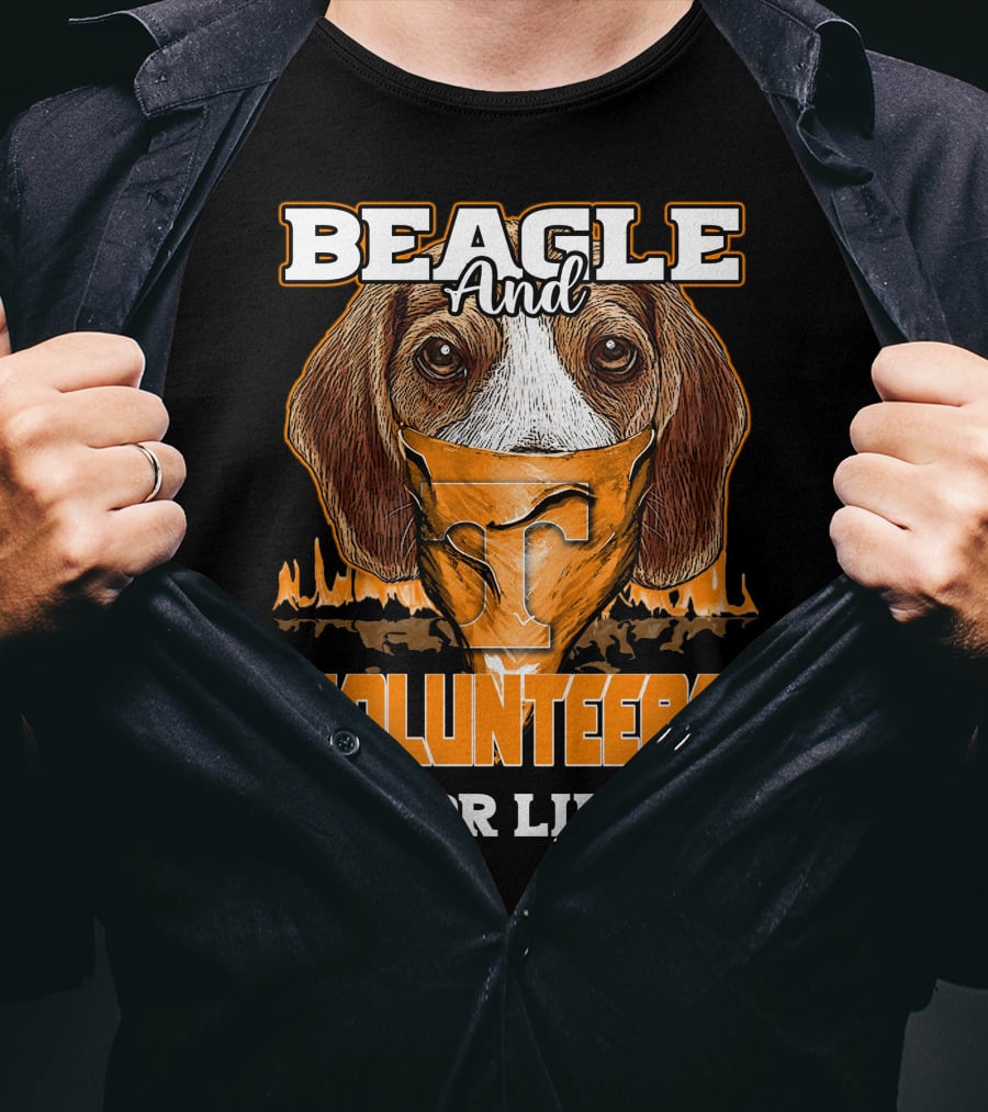 Beagle And Volunteers For Life Tennessee Volunteers T-Shirt