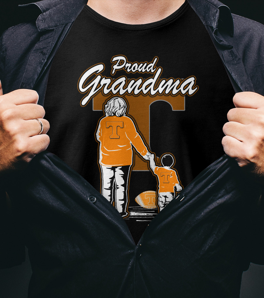Proud Grandma Tennessee Volunteers Football T-Shirt