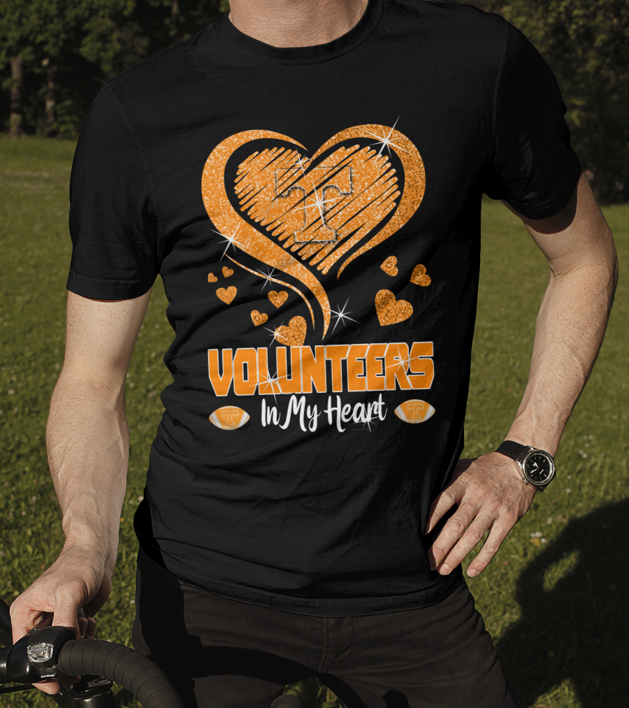 Tennessee Volunteers Orange Heart With T Logo In My Heart T-Shirt
