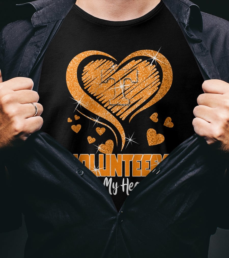 Tennessee Volunteers Orange Heart With T Logo In My Heart T-Shirt
