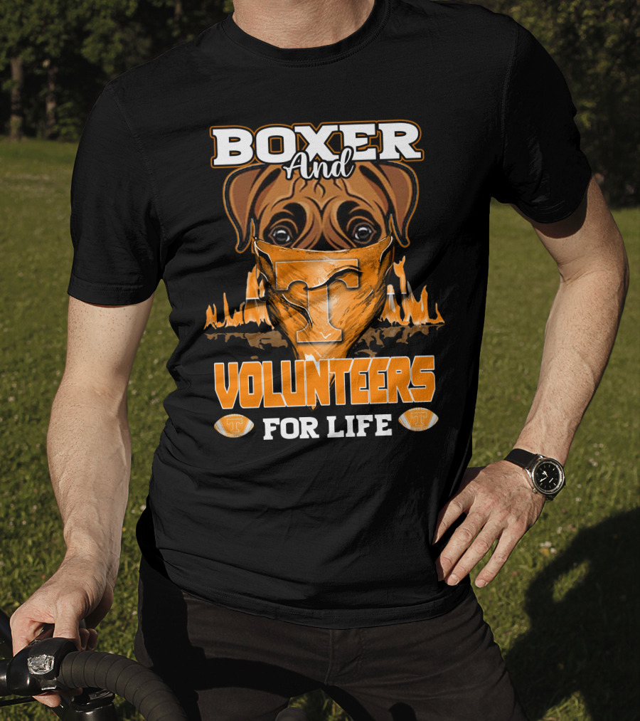 Boxer And Volunteers For Life Tennessee Volunteers T-Shirt