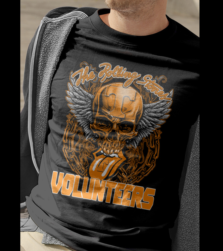 The Rolling Stones Volunteers Skull With Wings And Tennessee T-Shirt