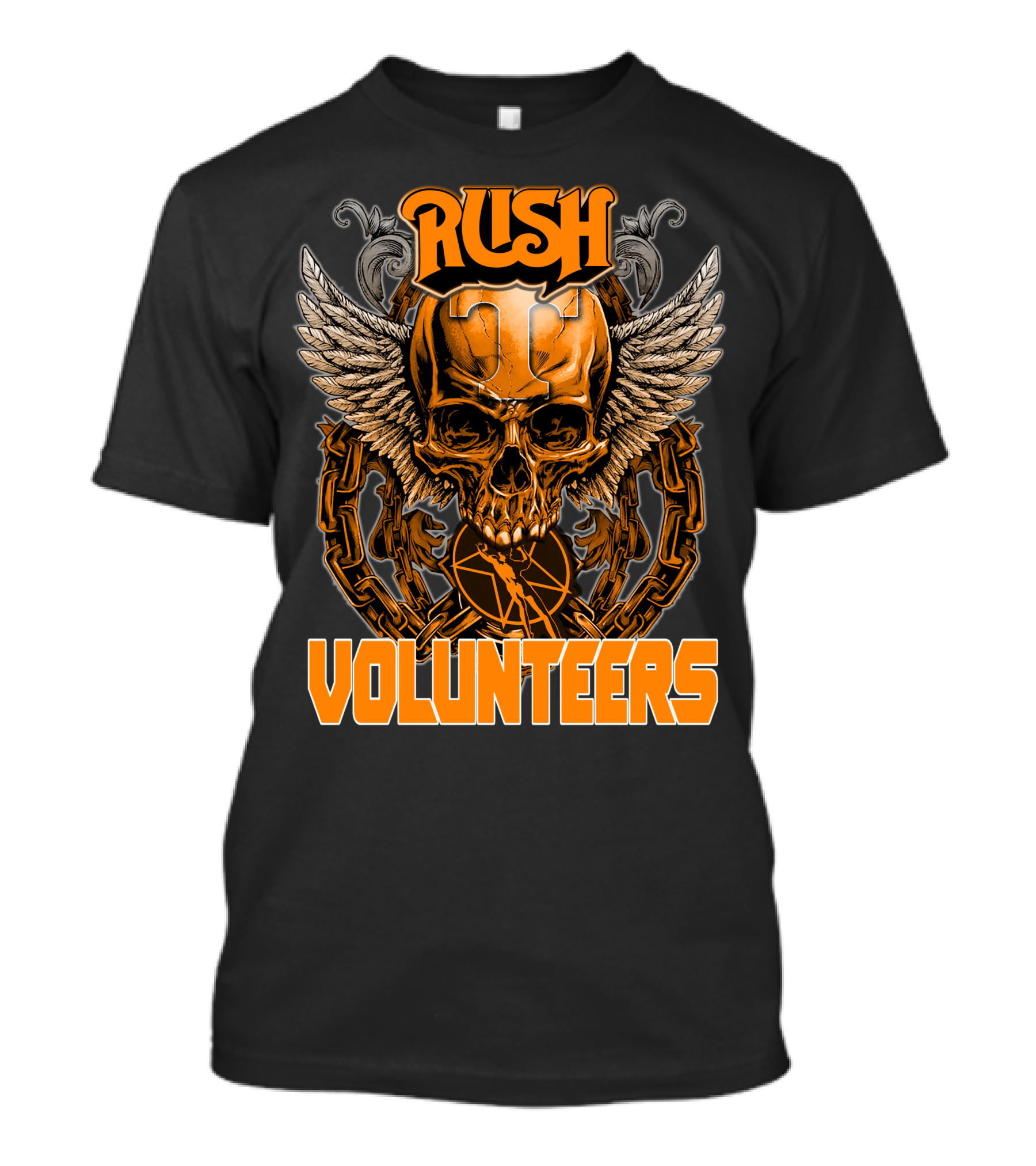 Rush Tennessee Volunteers Skull Wings T-Shirt