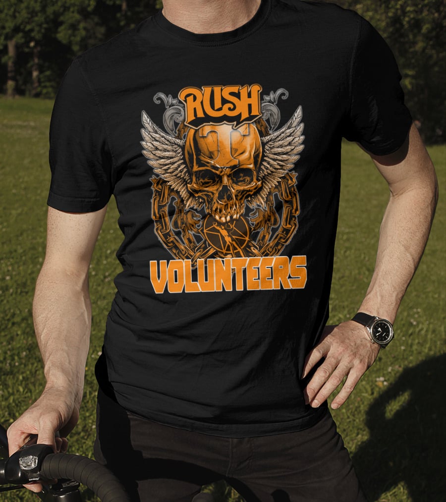 Rush Tennessee Volunteers Skull Wings T-Shirt