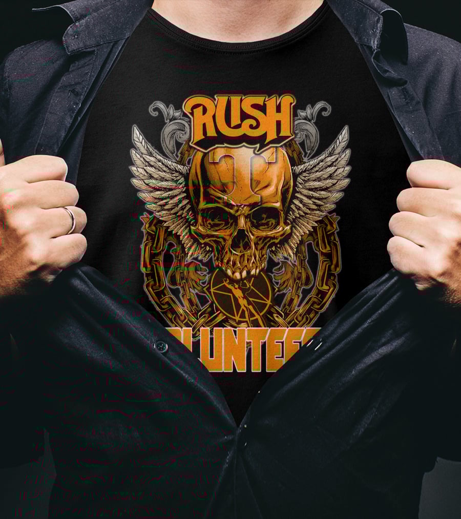Rush Tennessee Volunteers Skull Wings T-Shirt