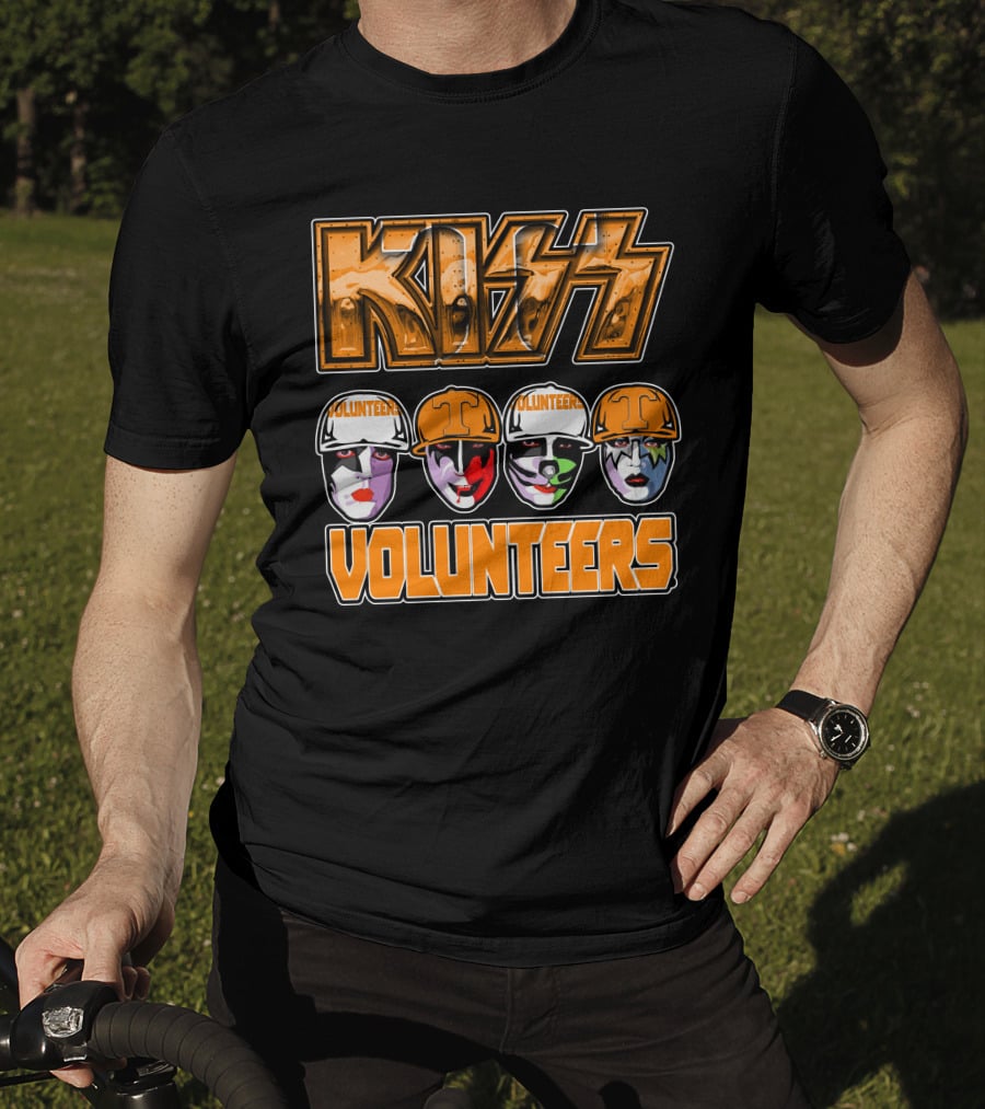 Kiss Tennessee Volunteers Football Face Paint Fans T-Shirt