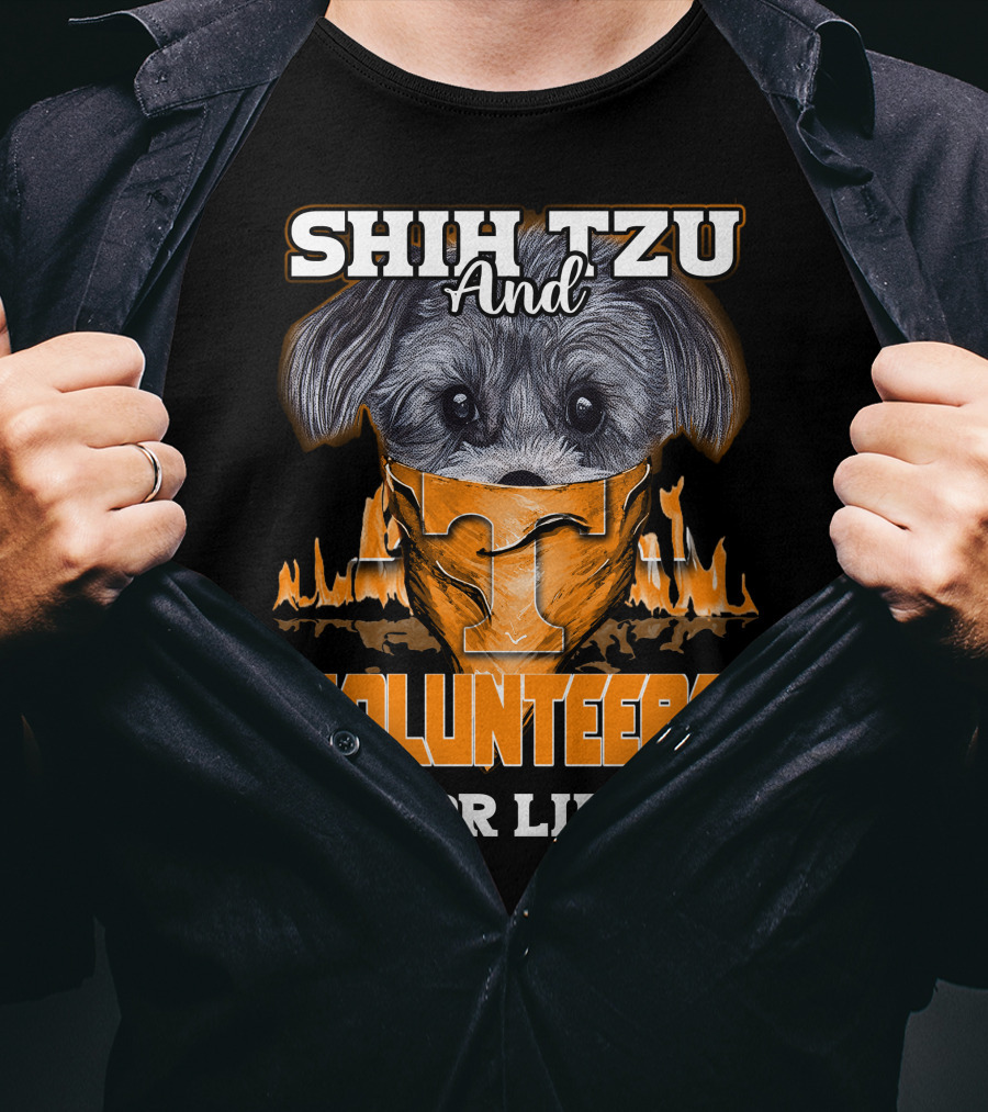 Shih Tzu And Volunteers For Life Tennessee Volunteers T-Shirt