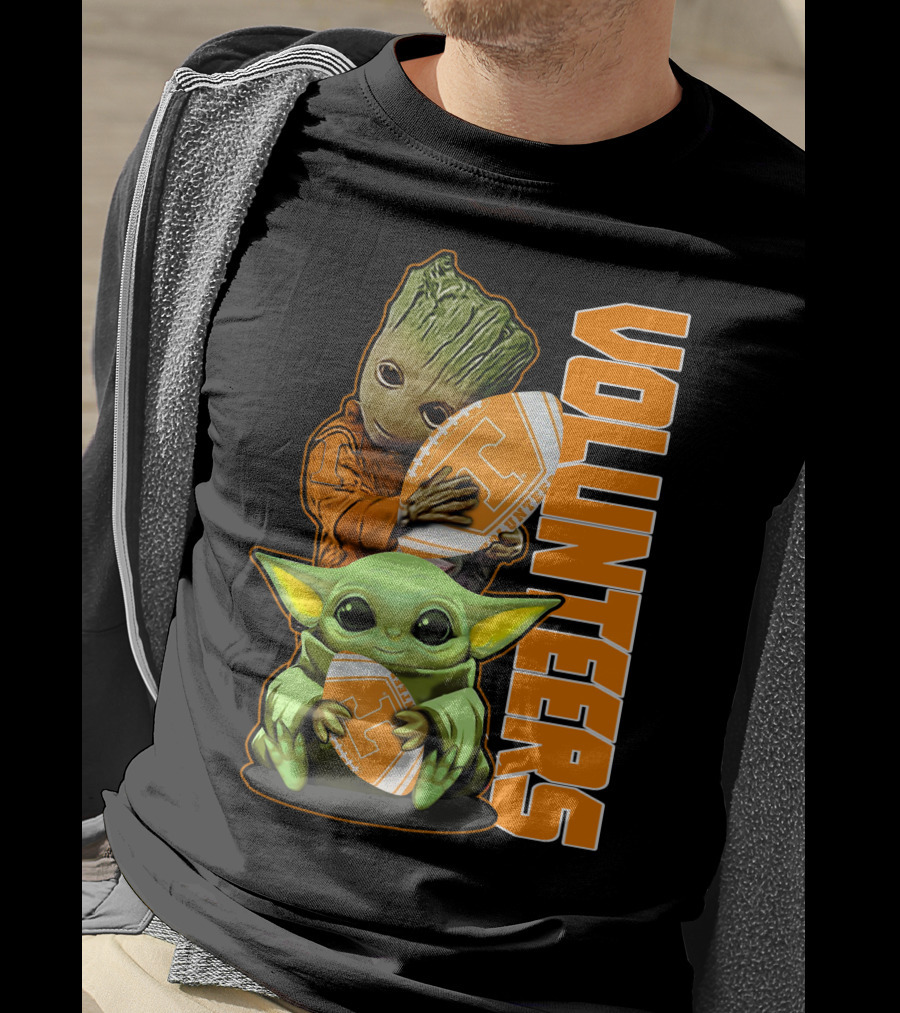 Grzd Volunteers Football Baby Alien Tree Character T-Shirt