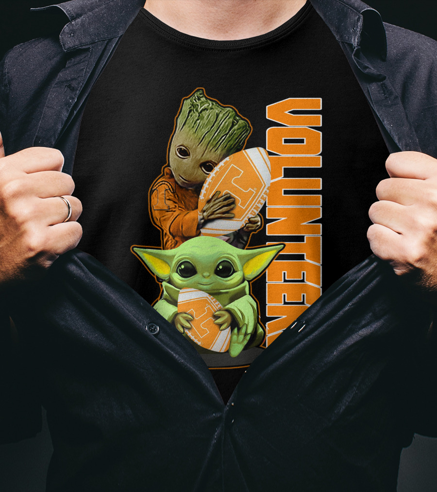 Grzd Volunteers Football Baby Alien Tree Character T-Shirt