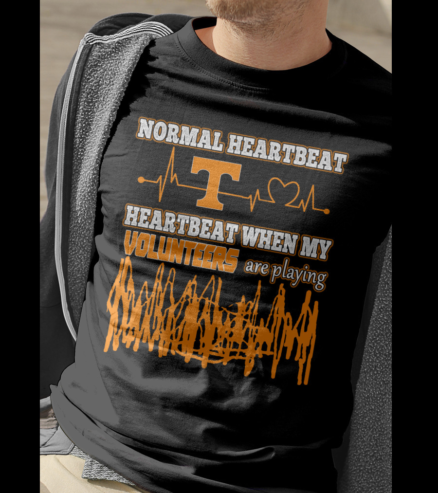 Normal Heartbeat Heartbeat When My Volunteers Are Playing T-Shirt