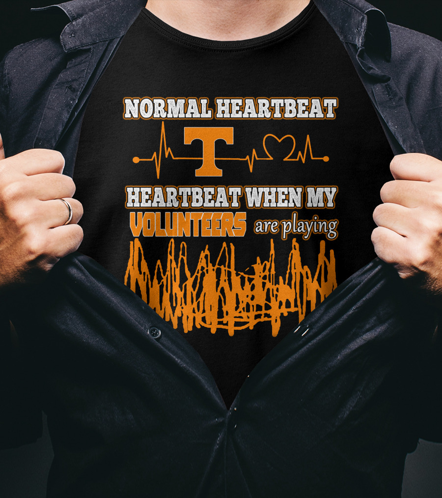Normal Heartbeat Heartbeat When My Volunteers Are Playing T-Shirt