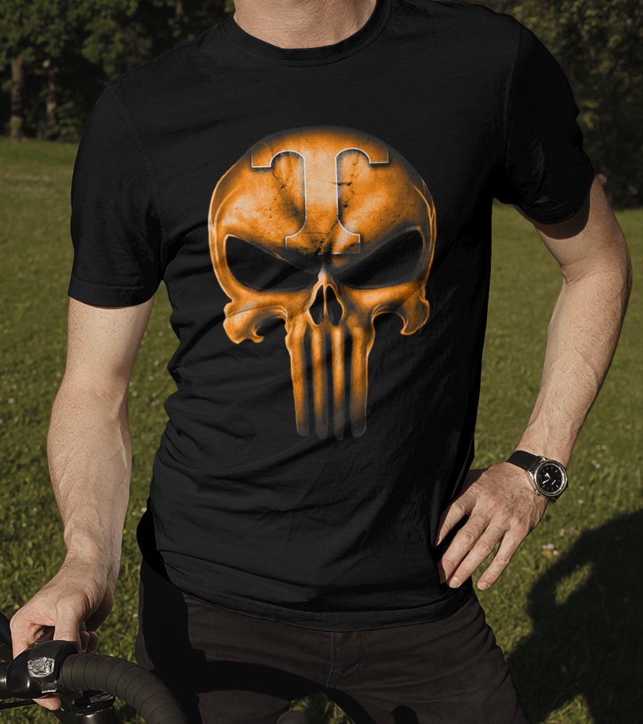 Skull T Logo Tennessee Volunteers T-Shirt
