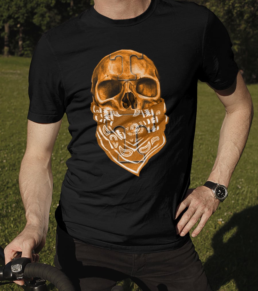 Tennessee Volunteers Skull Bandana T-Shirt