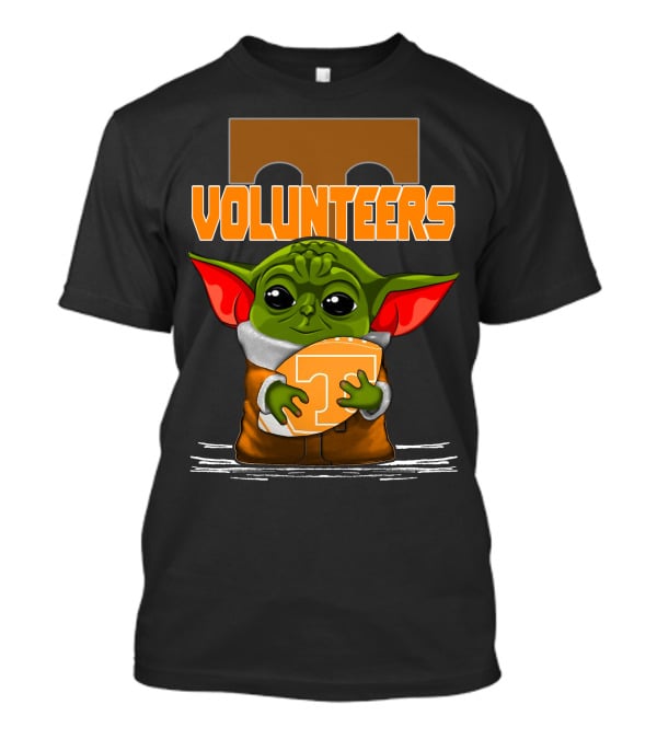 Volunteers Yoda Tennessee Fan Football T-Shirt